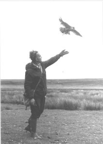 Geoffery Pollard featured with a Brady of Halesowen game bag whilst hunting red-legged grouse in Scotland in the mid 70's.